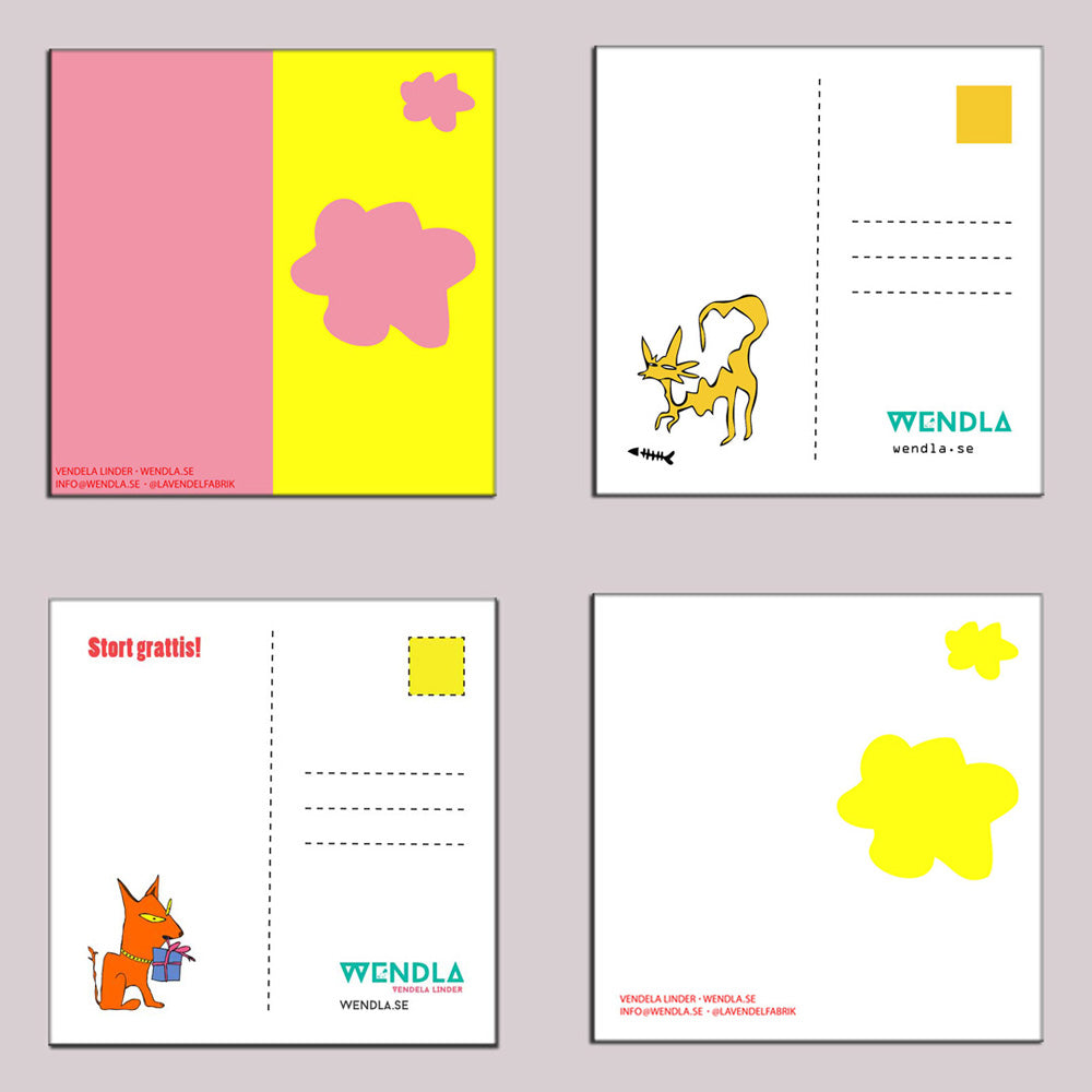 4-pack postcards
