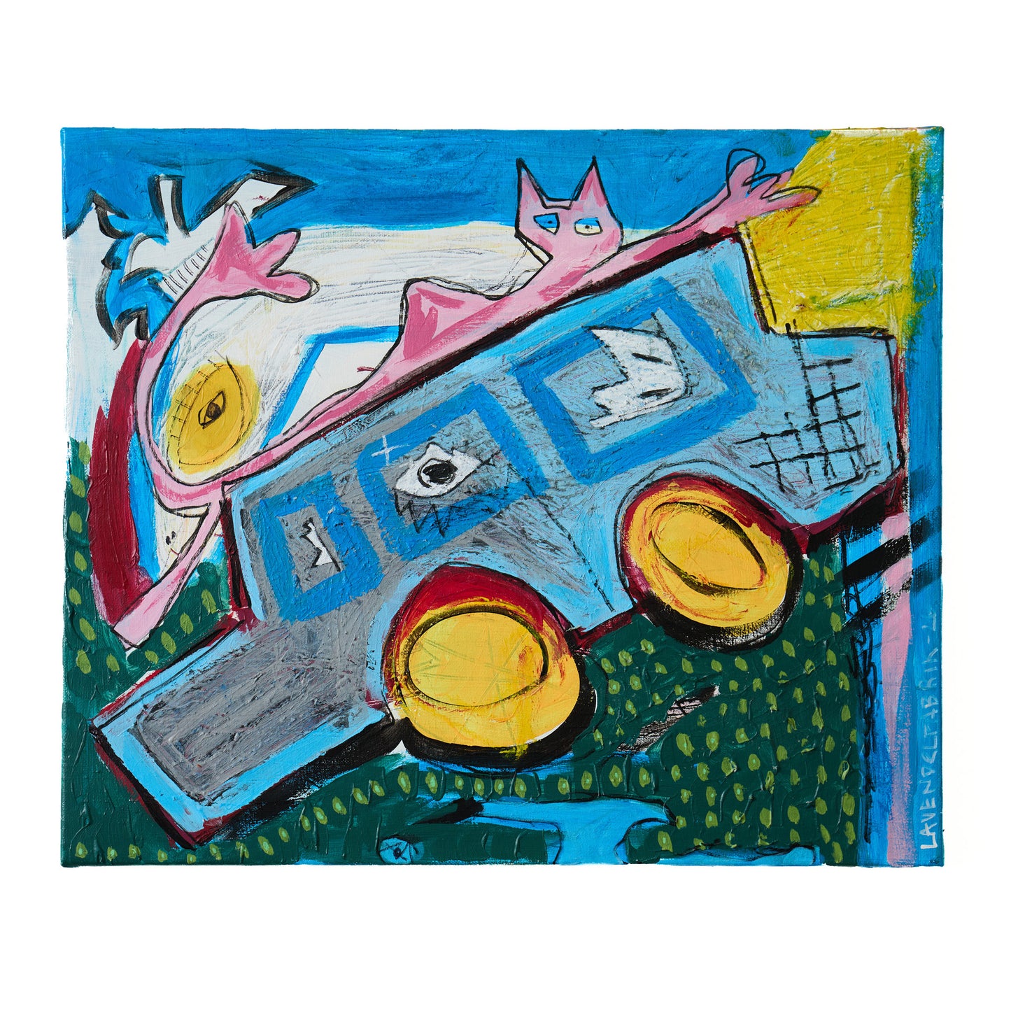 “I am a Limousine”, Original mixed media painting