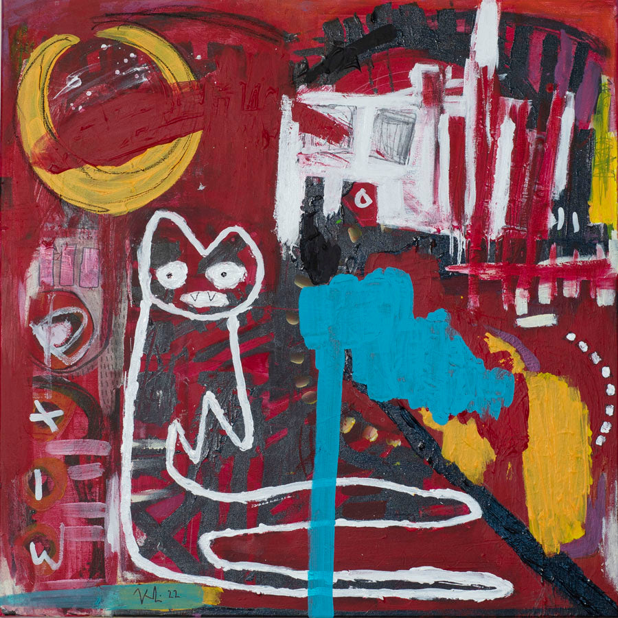 “Andra varelser & andra stationer”, 2022 – Original Neo-Expressionist