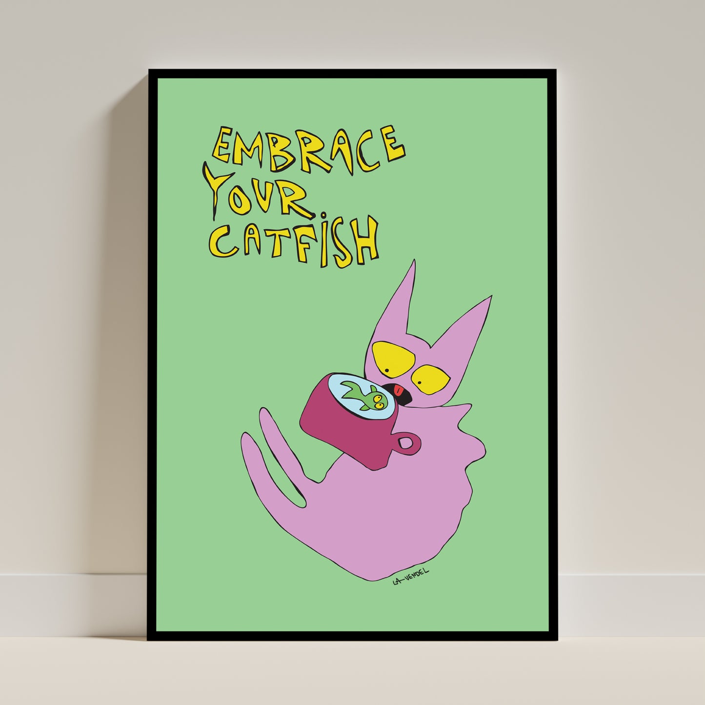 Cat Fish, Fine Art Print