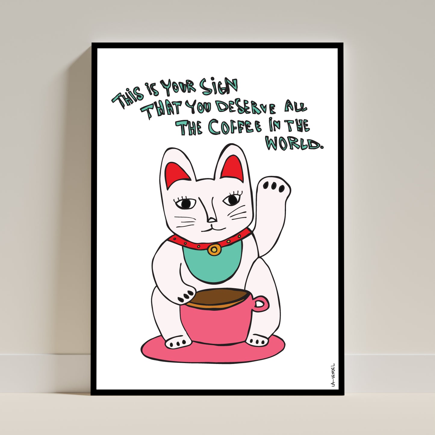 Café Maneki, Fine Art Print