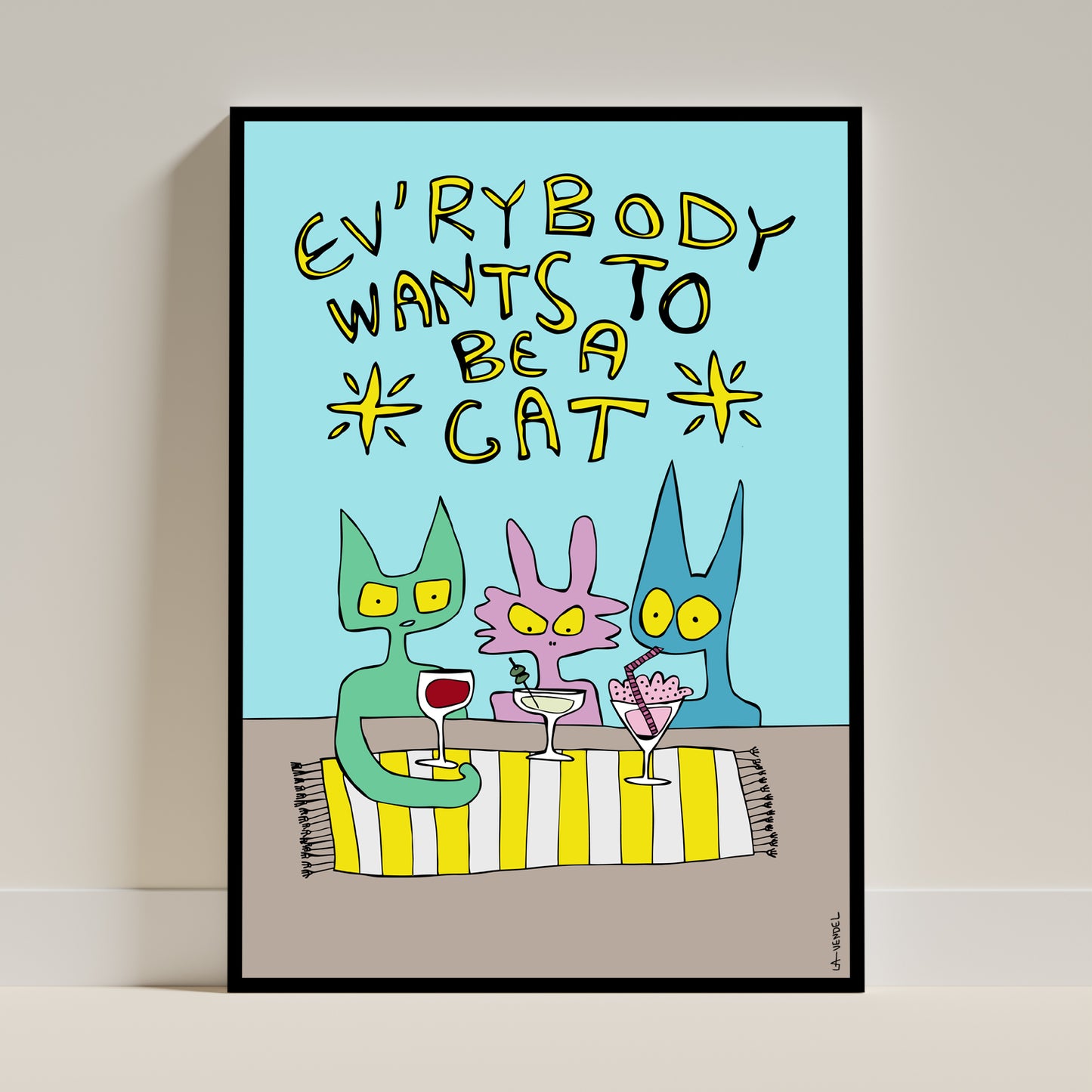 Everybody Wants To Be A Cat, Fine Art Print