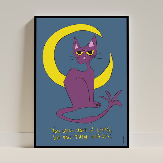 Seven Lifes Blue, Fine Art Print, A3