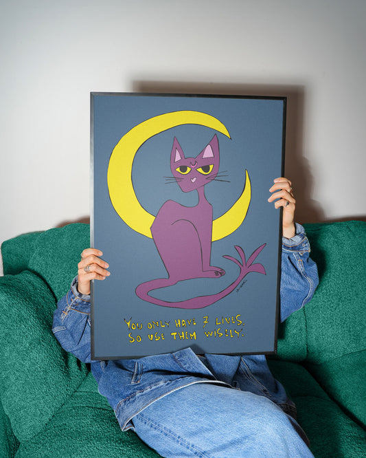 Seven Lifes Blue, Fine Art Print