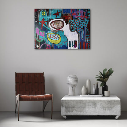 “Cute Purpose”, 2023 – Original Neo-Expressionist Pop Art