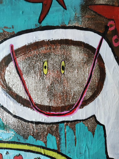 “Cute Purpose”, 2023 – Original Neo-Expressionist Pop Art