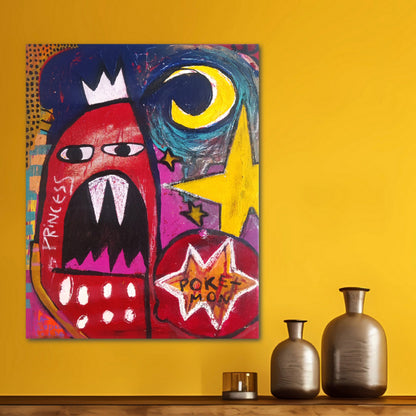 “Princess Pokémon”, 2024 – Original Neo-Expressionist Pop Art