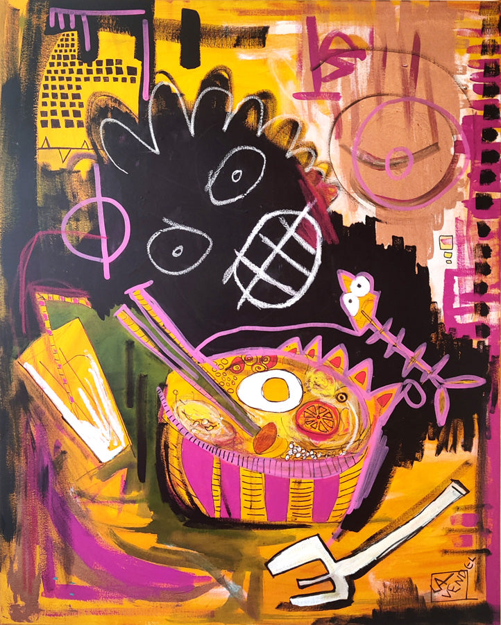 “Rosenhjärna”, 2022 – Original Neo-Expressionist