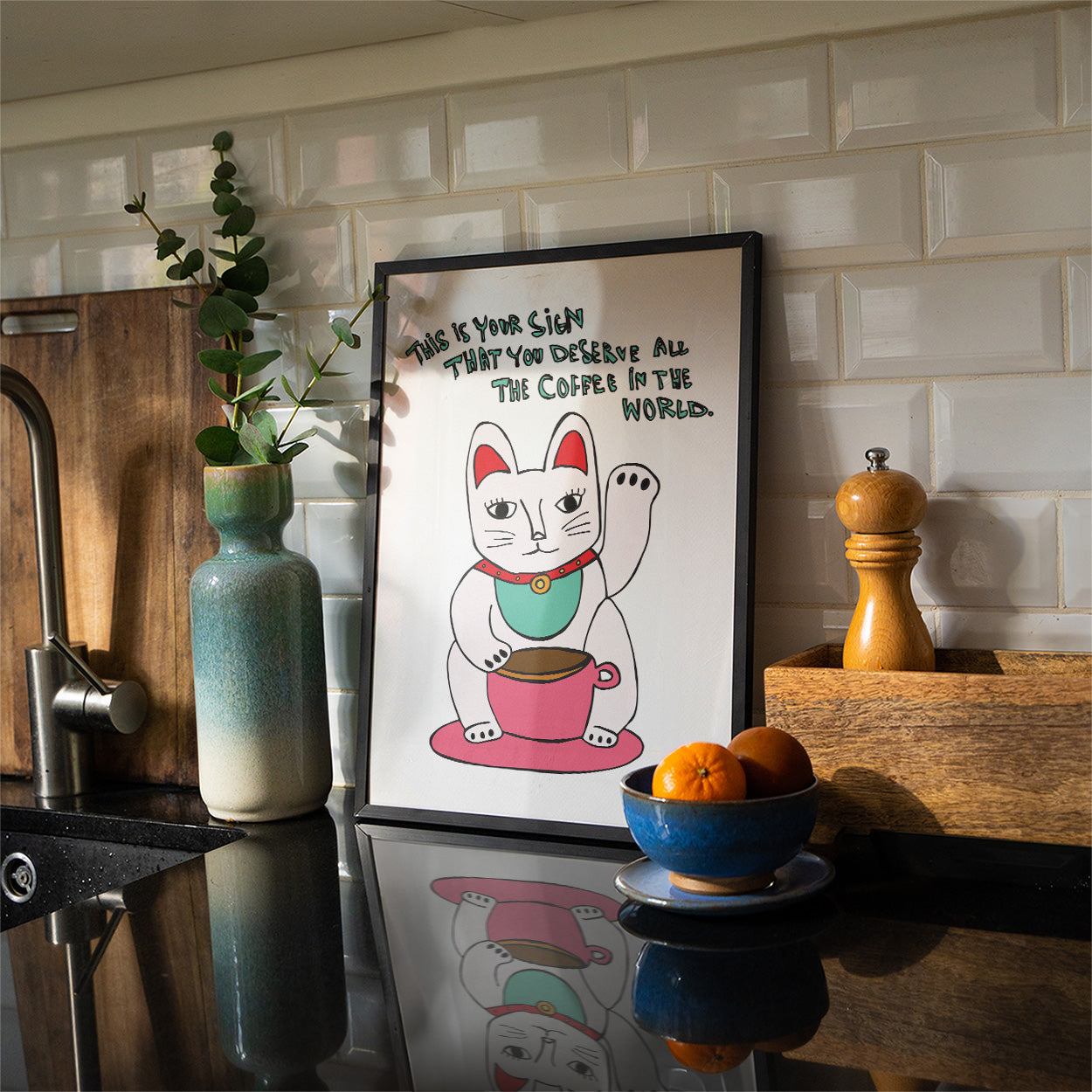 Café Maneki, Fine Art Print