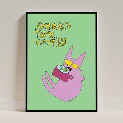 Cat Fish, Fine Art Print