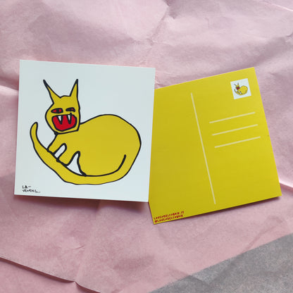 Cat, postcard