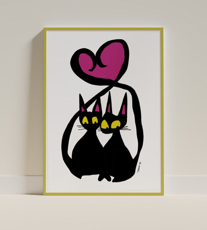 Catentine, Fine Art Print, A4 - A3
