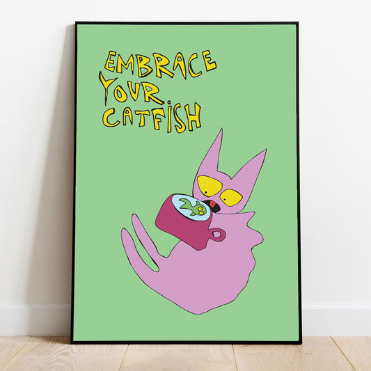 Cat Fish, Fine Art Print