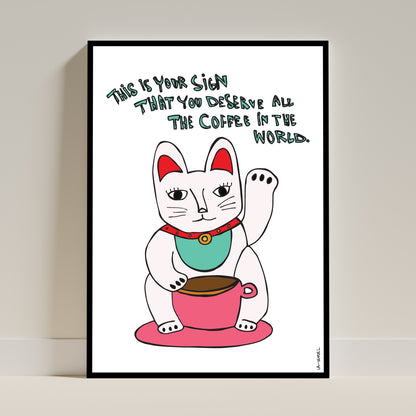 Café Maneki, Fine Art Print