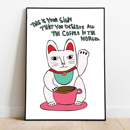 Café Maneki, Fine Art Print