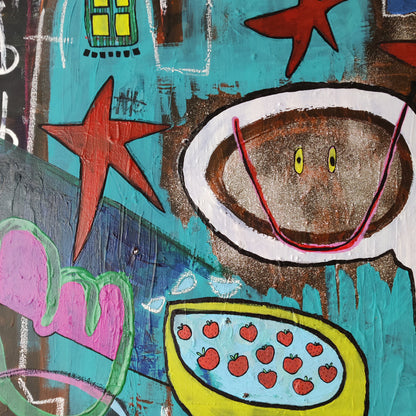 “Cute Purpose”, 2023 – Original Neo-Expressionist Pop Art