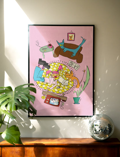 I am Fluffy, Fine Art Print