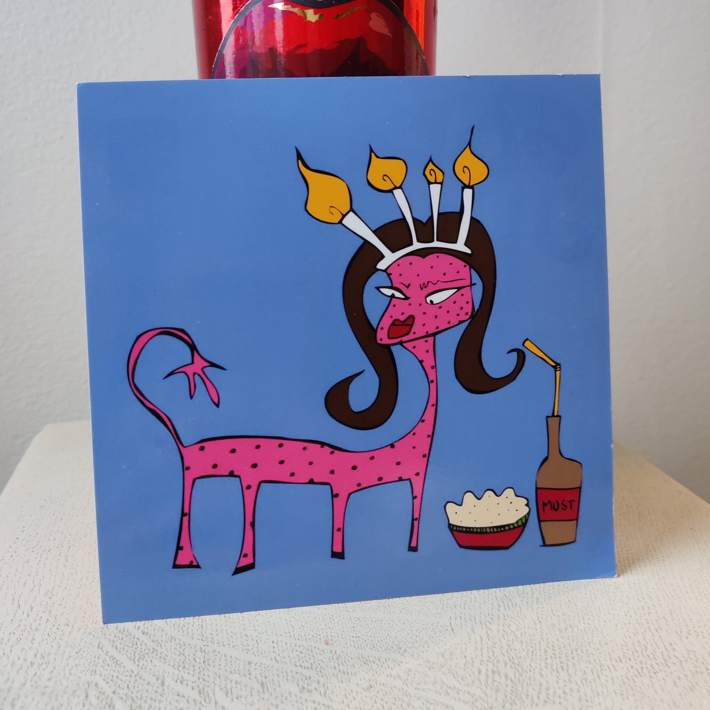 Lussehäst, Christmas Postcard