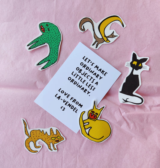 5-pack fake tattoos, Cute Mix
