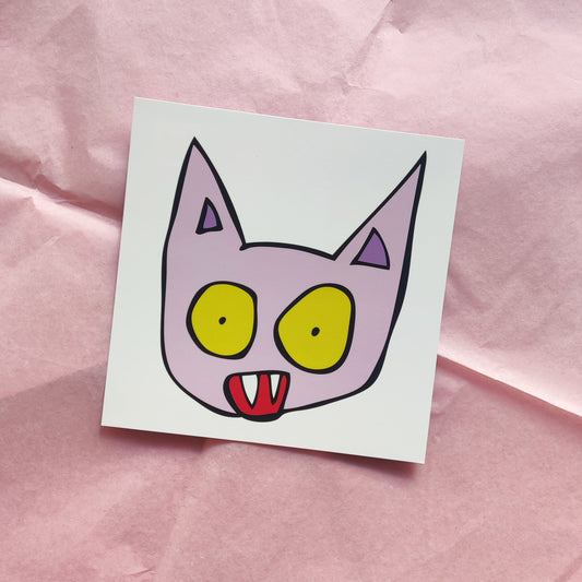 Cat Attack, postcard