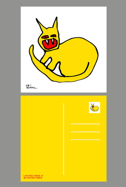 Cat, postcard