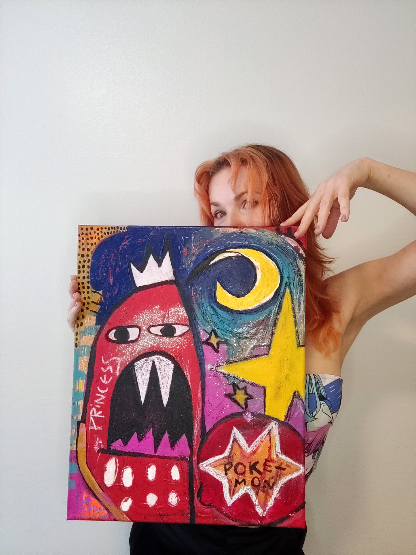 “Princess Pokémon”, 2024 – Original Neo-Expressionist Pop Art