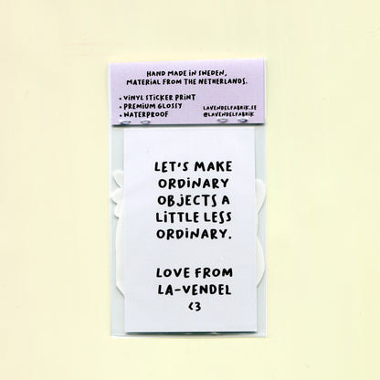 5-pack stickers, Pink Cats