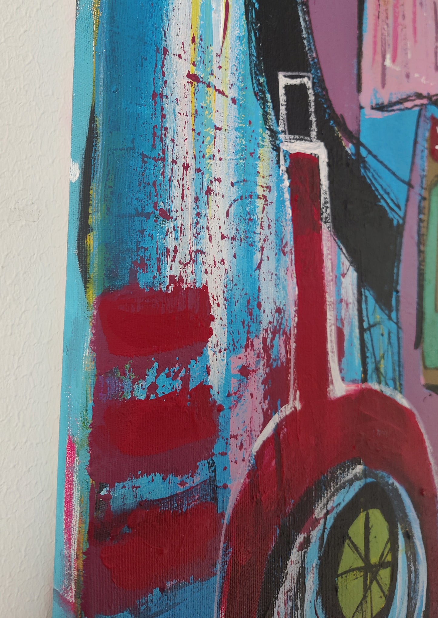 “The Holy Sinner”, Original mixed media painting