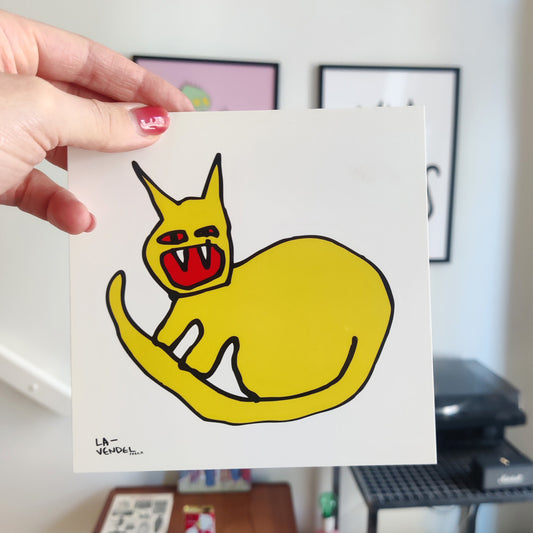 Cat, postcard