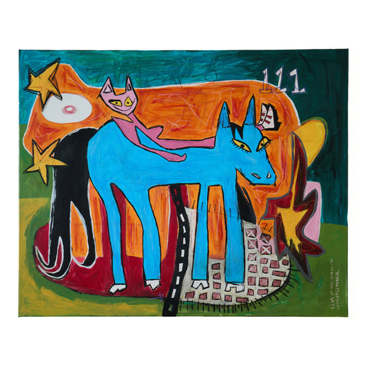“Year of the Fire Horse”, Original Neo-Expressionist